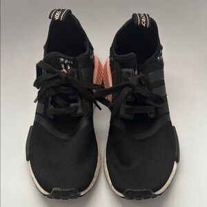 Adidas Black and Pink Sneakers with Cushioned Midsole